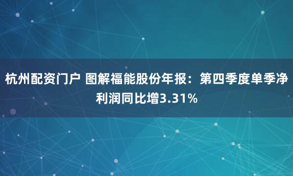 杭州配资门户 图解福能股份年报：第四季度单季净利润同比增3.31%