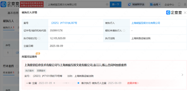 配资公司排名 王思聪名下熊猫互娱被执行1210万